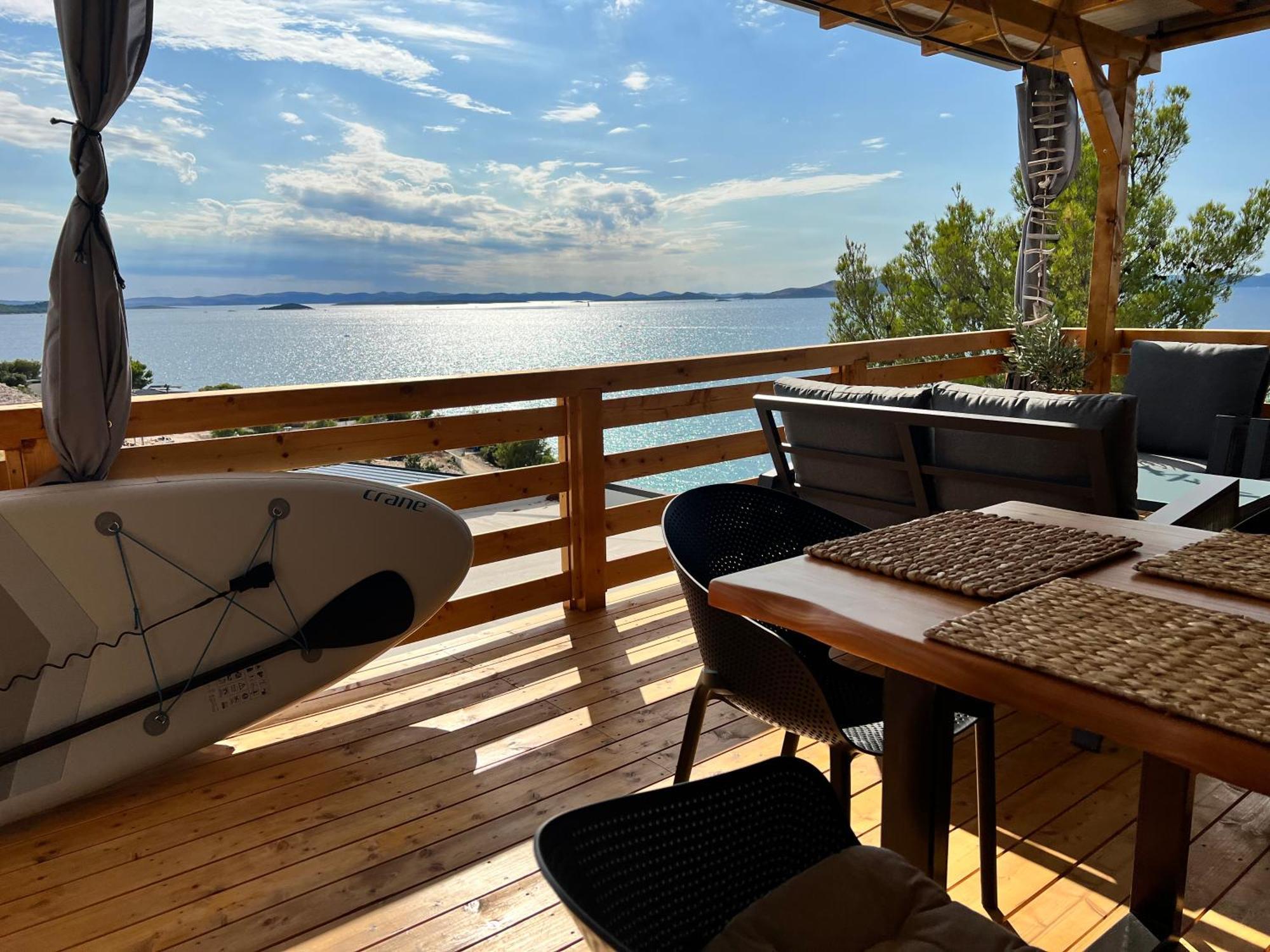 D-View Premium Mobile Home - Panoramic Seaview - 150 M From Beach, Free Parking Drage Exterior foto