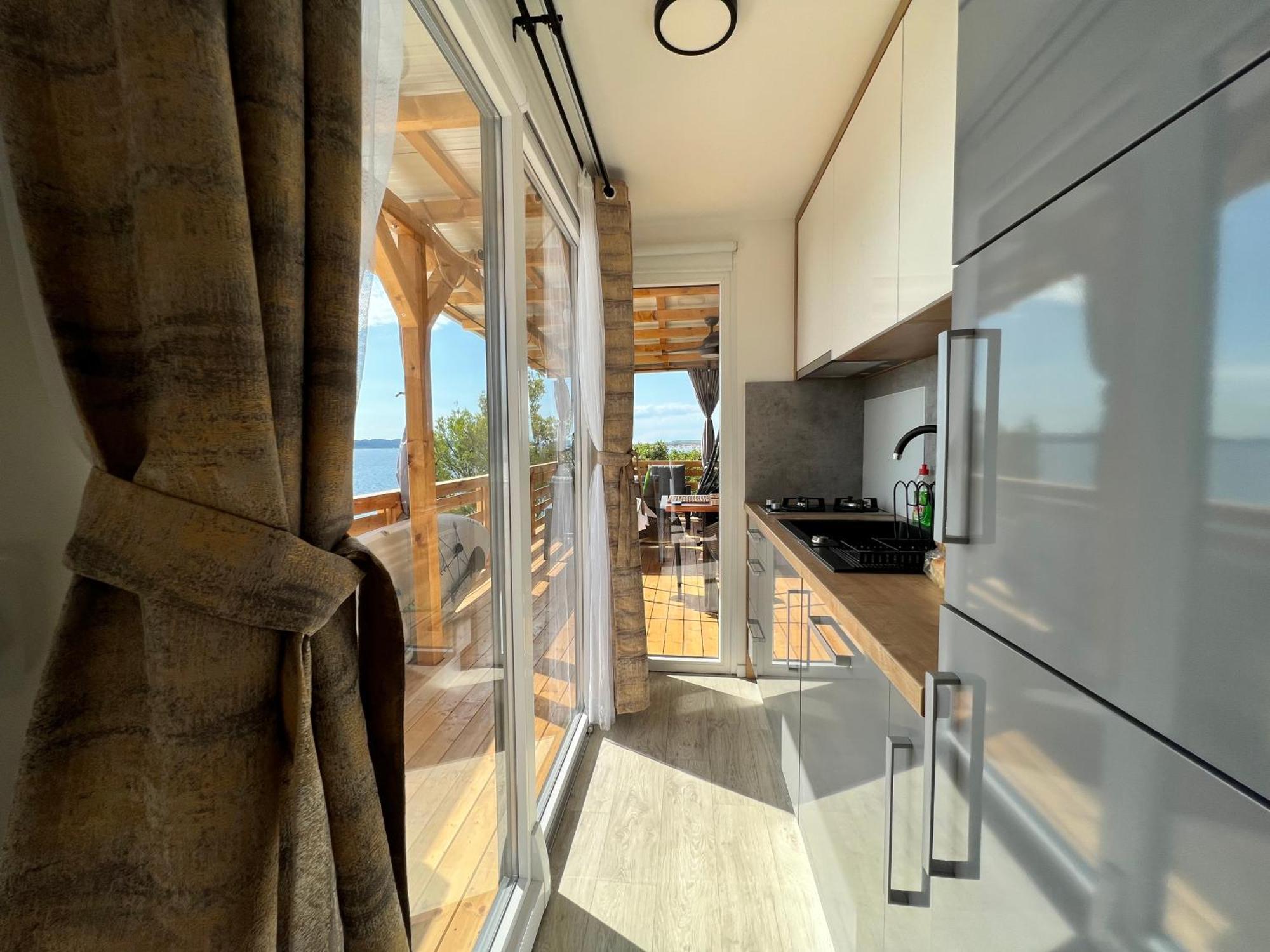 D-View Premium Mobile Home - Panoramic Seaview - 150 M From Beach, Free Parking Drage Exterior foto